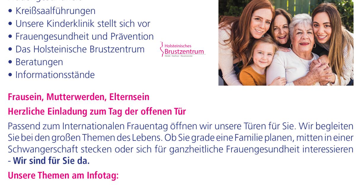 Tag der offenen Tür: Frauengesundheit rund herum