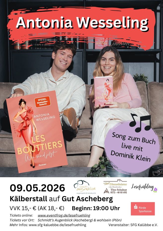 Plakat Lesung Antonia Wesseling