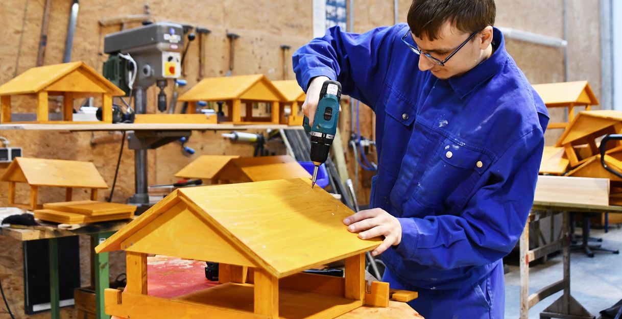 Bauen eines Vogelhauses